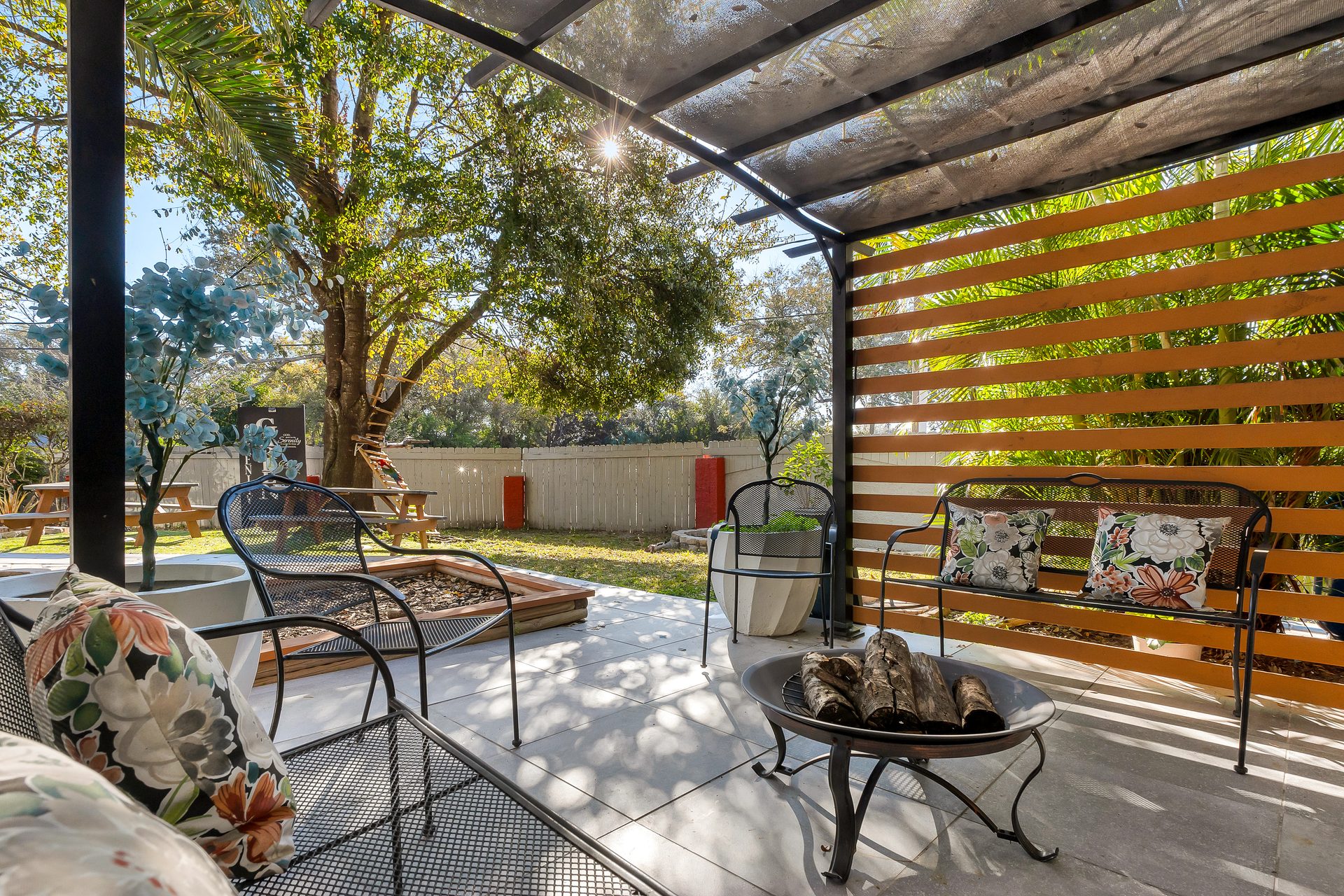 Outdoor courtyard